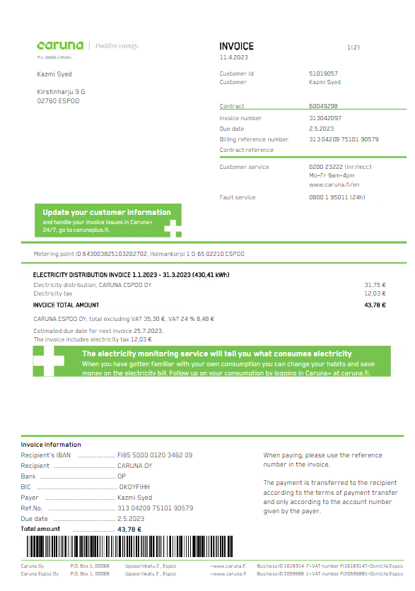  Minol USA business utility bill 